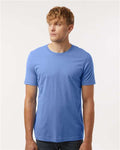 Tultex 602 Combed Cotton T-Shirt - Columbia Blue - model front