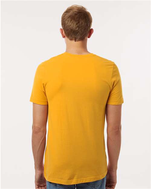 Tultex 602 Combed Cotton T-Shirt - Gold - model back