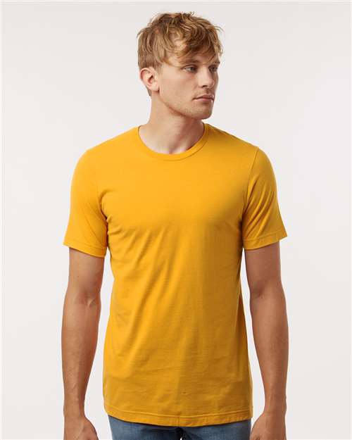 Tultex 602 Combed Cotton T-Shirt - Gold - model front