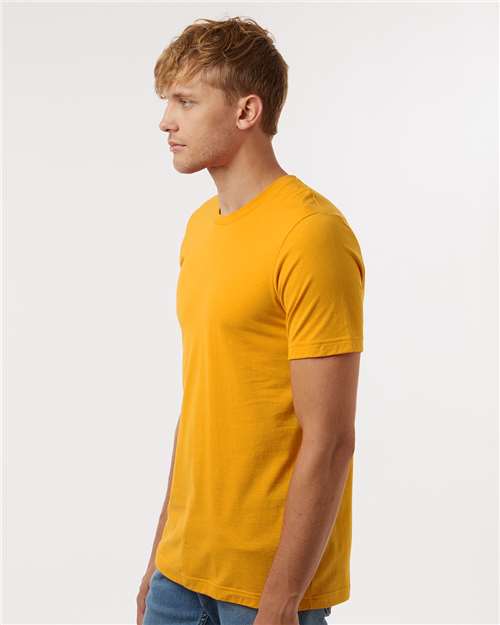 Tultex 602 Combed Cotton T-Shirt - Gold - model side