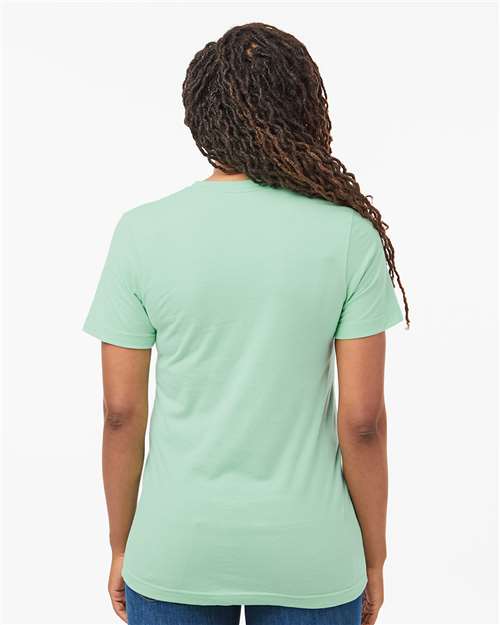 Tultex 602 Combed Cotton T-Shirt - Light Mint - model back