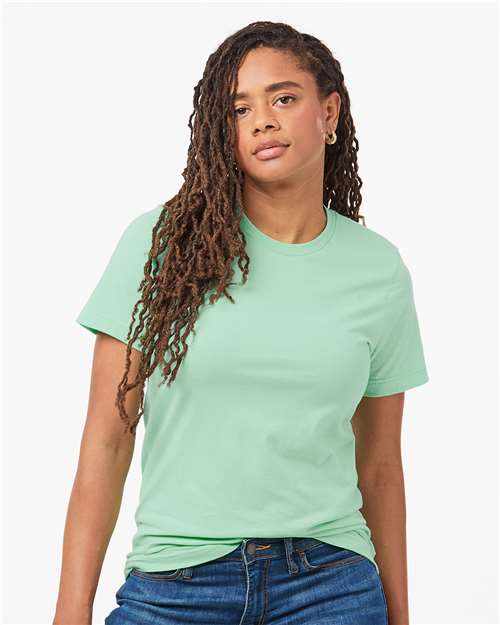 Tultex 602 Combed Cotton T-Shirt - Light Mint - model front
