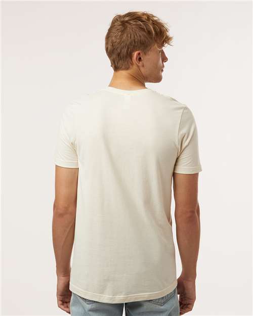 Tultex 602 Combed Cotton T-Shirt - Vintage Natural - model back