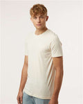 Tultex 602 Combed Cotton T-Shirt - Vintage Natural - model side