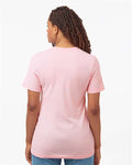 Tultex 602 Combed Cotton T-Shirt - Light Pink - model back