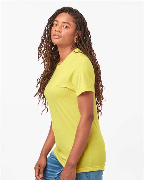 Tultex 602 Combed Cotton T-Shirt - Yellow - model side