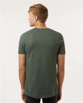 Tultex 602CVC Unisex Combed CVC T-Shirt - Heather Forest - model back