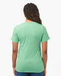Tultex 602CVC Unisex Combed CVC T-Shirt - Heather Light Mint - model back