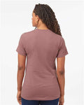 Tultex 602CVC Unisex Combed CVC T-Shirt - Heather Mauve - model back