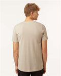 Tultex 602CVC Unisex Combed CVC T-Shirt - Heather Tan - model back
