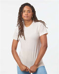 Tultex 602CVC Unisex Combed CVC T-Shirt - Heather Vintage Natural - model front