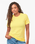 Tultex 602CVC Unisex Combed CVC T-Shirt - Heather Yellow - model front