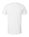 Tultex 602CVC Unisex Combed CVC T-Shirt - Solid White - back