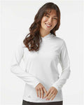 Adidas A1003 Women's Performance Hooded Pullover - White - model front