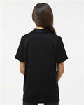 Adidas A4000 Youth Performance Polo - Black - model back