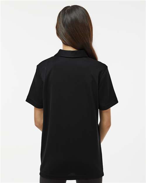 Adidas A4000 Youth Performance Polo - Black - model back