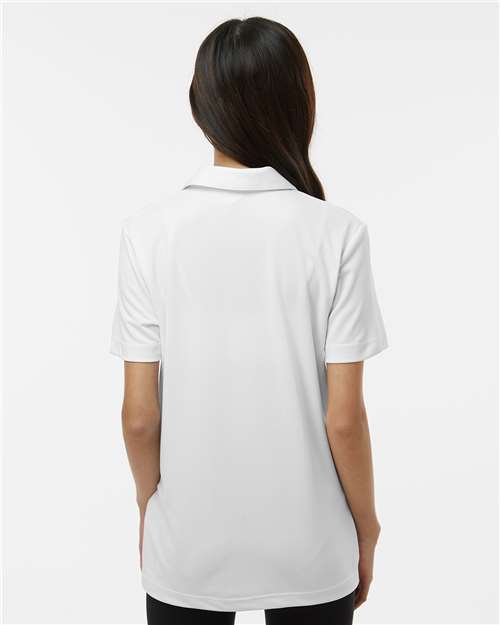 Adidas A4000 Youth Performance Polo - White - model back
