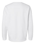 LAT 6925 Unisex Elevated Fleece Crewneck Sweatshirt - White - back