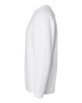 LAT 6925 Unisex Elevated Fleece Crewneck Sweatshirt - White - side