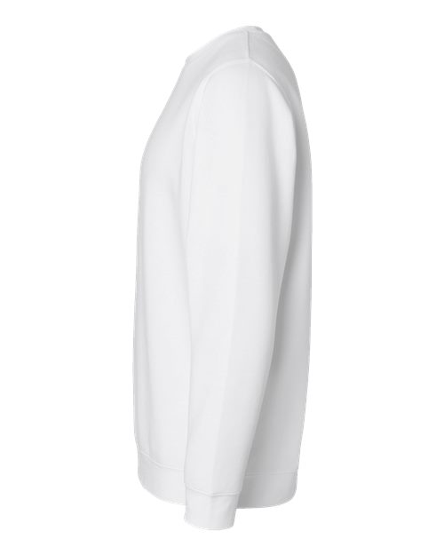 LAT 6925 Unisex Elevated Fleece Crewneck Sweatshirt - White - side