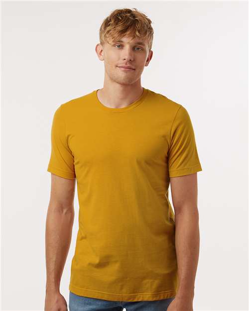 Tultex 602 Combed Cotton T-Shirt - Mustard - model front
