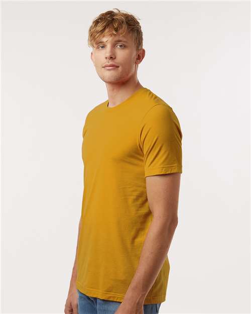 Tultex 602 Combed Cotton T-Shirt - Mustard - model side