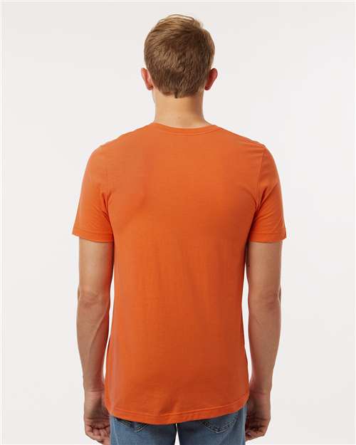 Tultex 602 Combed Cotton T-Shirt - Orange - model back