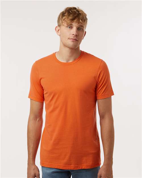 Tultex 602 Combed Cotton T-Shirt - Orange - model front