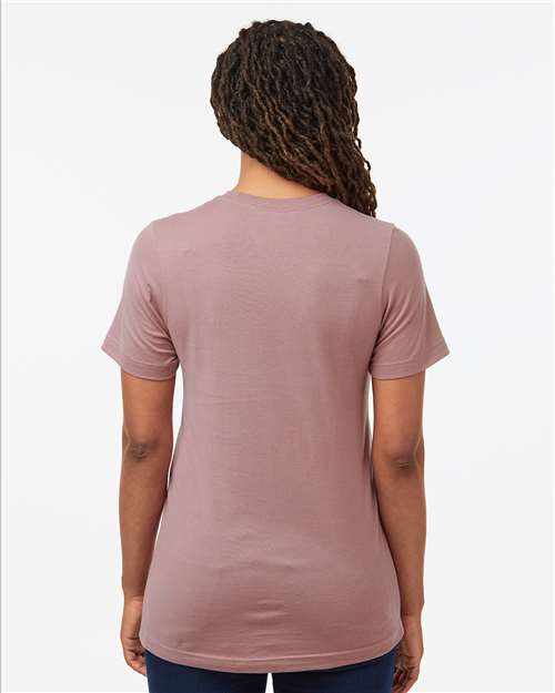 Tultex 602 Combed Cotton T-Shirt - Orchid - model back