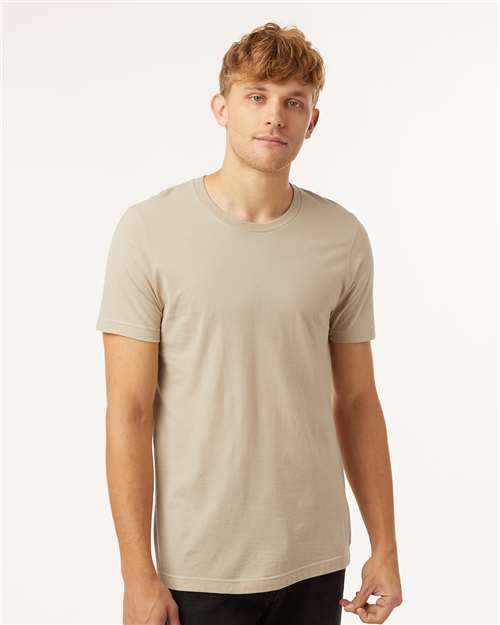 Tultex 602 Combed Cotton T-Shirt - Tan - model front