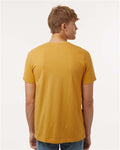 Tultex 602CVC Unisex Combed CVC T-Shirt - Heather Mustard - model back