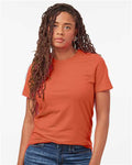 Tultex 602CVC Unisex Combed CVC T-Shirt - Heather Orange - model front