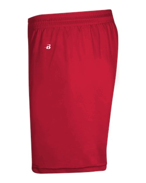 Badger 4146 Men's B-Core 5" Pocketed Shorts - Red - side
