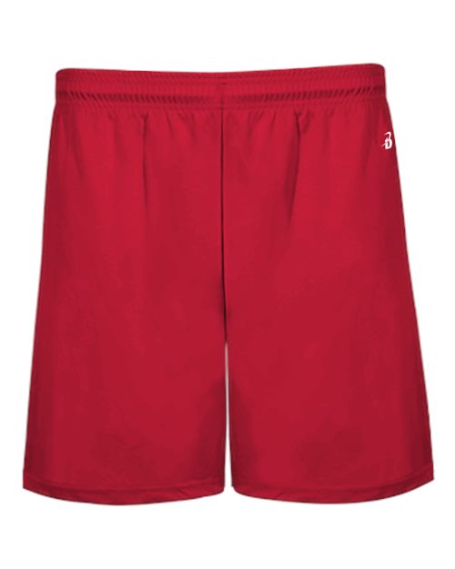 Badger 4146 Men's B-Core 5" Pocketed Shorts - Red - front