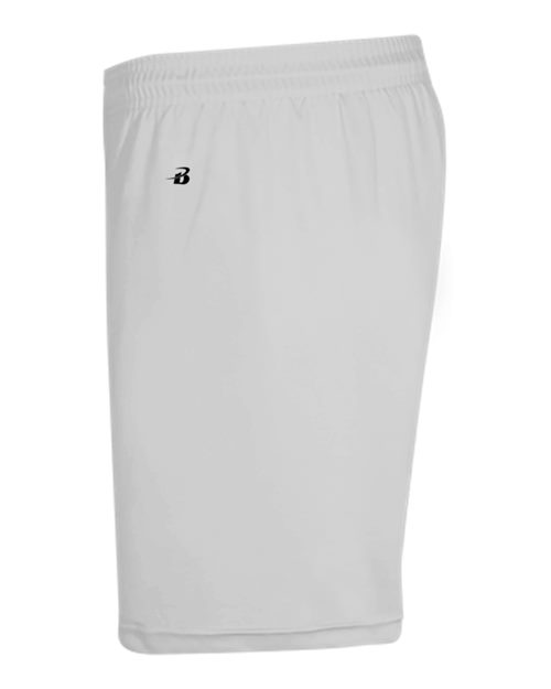 Badger 4146 Men's B-Core 5" Pocketed Shorts - Silver - side