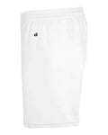 Badger 4146 Men's B-Core 5" Pocketed Shorts - White - side