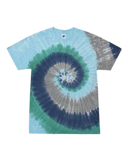 Colortone 1000 Unisex Multi-Color Tie-Dyed T-Shirt - Earth - front