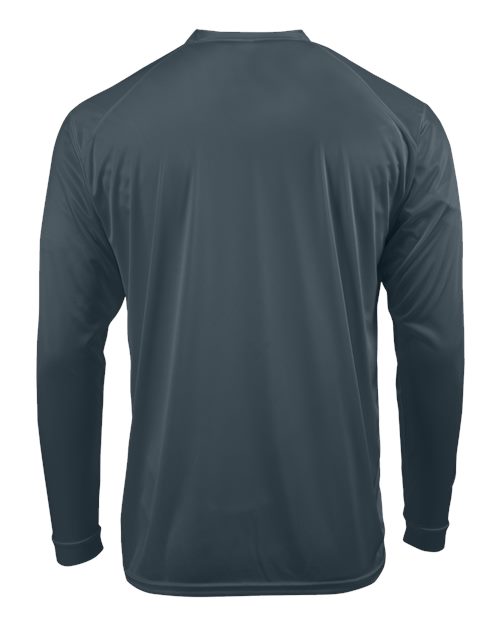 Paragon 210 Unisex Long Islander Performance Long Sleeve T-Shirt - Graphite - back