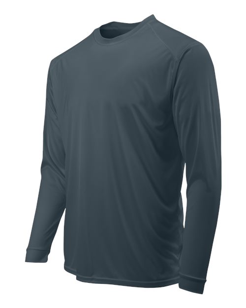 Paragon 210 Unisex Long Islander Performance Long Sleeve T-Shirt - Graphite - side