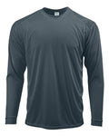 Paragon 210 Unisex Long Islander Performance Long Sleeve T-Shirt - Graphite - front