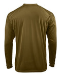 Paragon 210 Unisex Long Islander Performance Long Sleeve T-Shirt - Woodland Brown - back