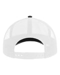 Atlantis Headwear BRYCE Sustainable Trucker Cap - Black/ White - back