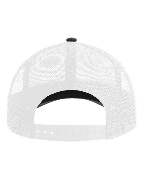 Atlantis Headwear BRYCE Sustainable Trucker Cap - Black/ White - back