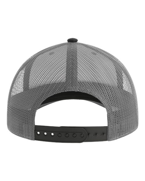Atlantis Headwear BRYCE Sustainable Trucker Cap - Black/ Dark Grey - back