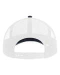 Atlantis Headwear BRYCE Sustainable Trucker Cap - Navy/ White - back