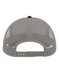 Atlantis Headwear RAPPER Sustainable Canvas Cap - Black/ Grey - back