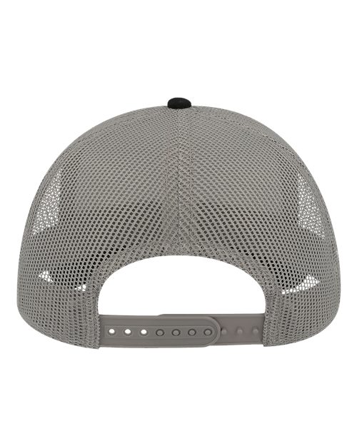Atlantis Headwear RAPPER Sustainable Canvas Cap - Black/ Grey - back