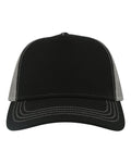 Atlantis Headwear RAPPER Sustainable Canvas Cap - Black/ Grey - front