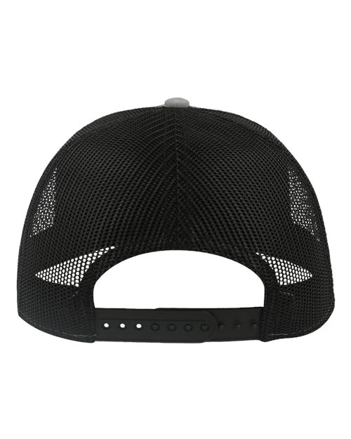 Atlantis Headwear RAPPER Sustainable Canvas Cap - Grey/ Black - back