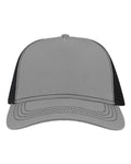Atlantis Headwear RAPPER Sustainable Canvas Cap - Grey/ Black - front